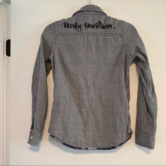 Harley-Davidson | Reversible Button Up Plaid Shirt - Picture 14 of 16